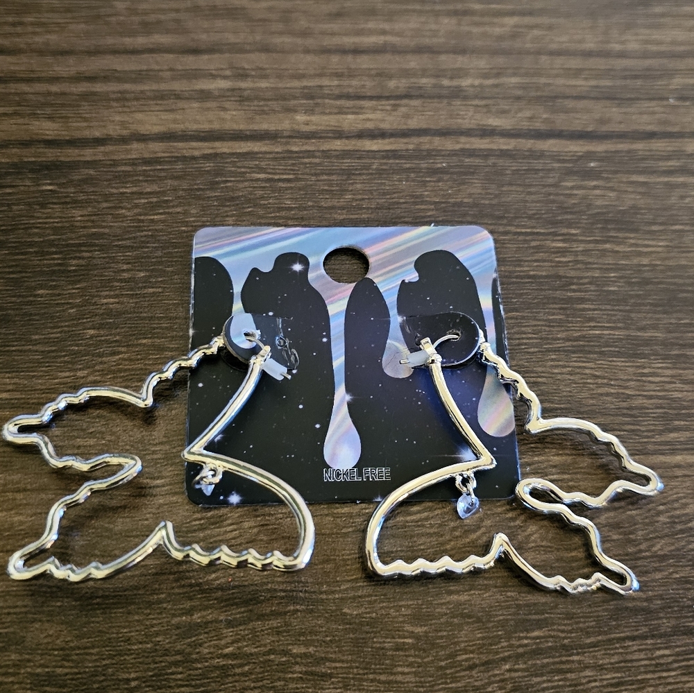 4/$10 Butterfly Earrings Nickel Free NEW Hot Topic Shaped Hoop
